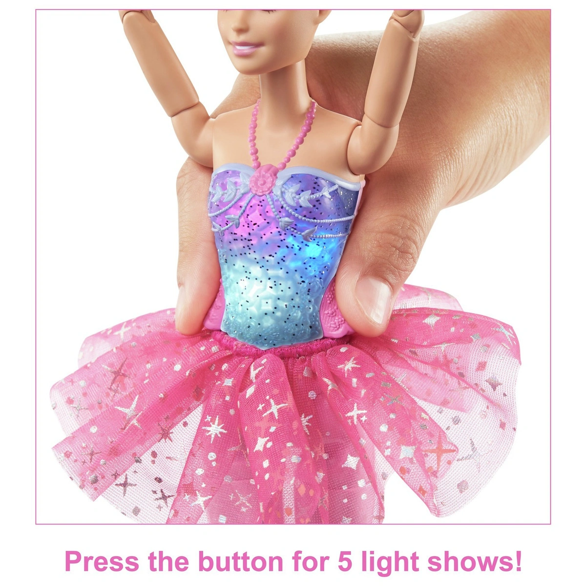 Barbie Twinkle Lights Feature Ballerina Doll - 29cm