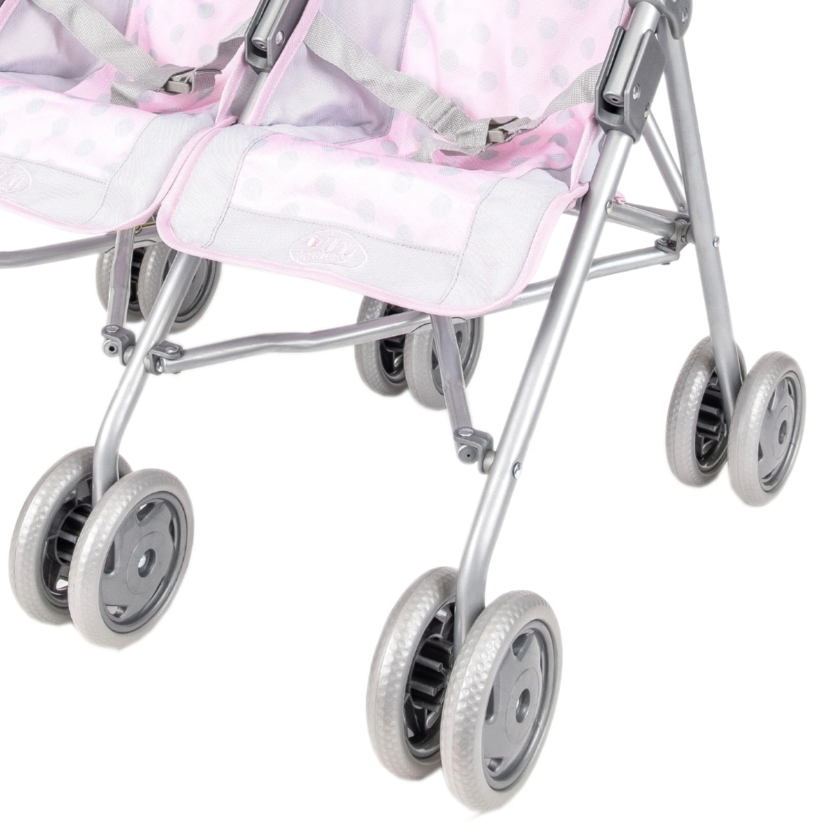 Tiny Treasures Double Folding Dolls Pushchair
