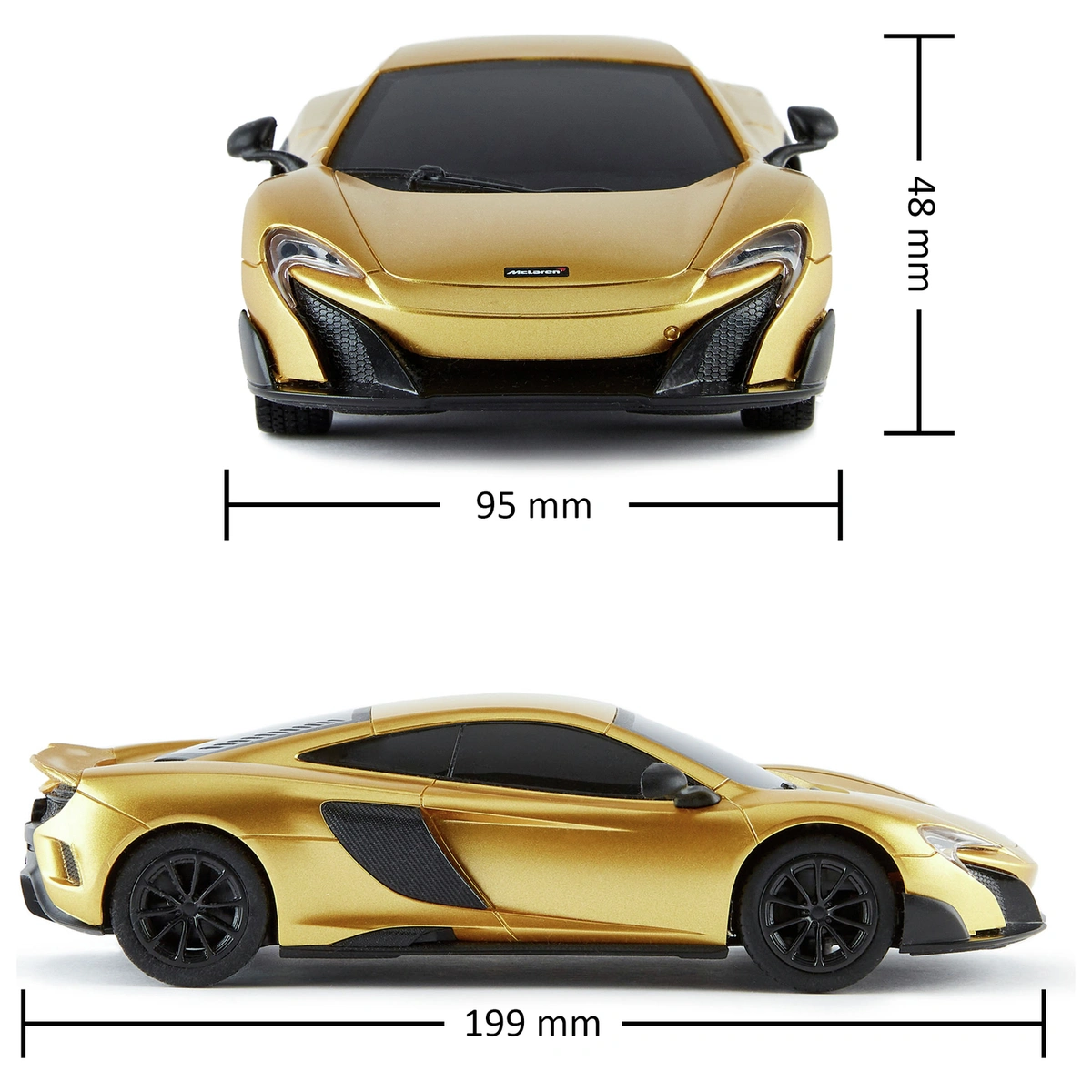 CMJ RC Cars 1:24 McLaren 675LT Gold Car