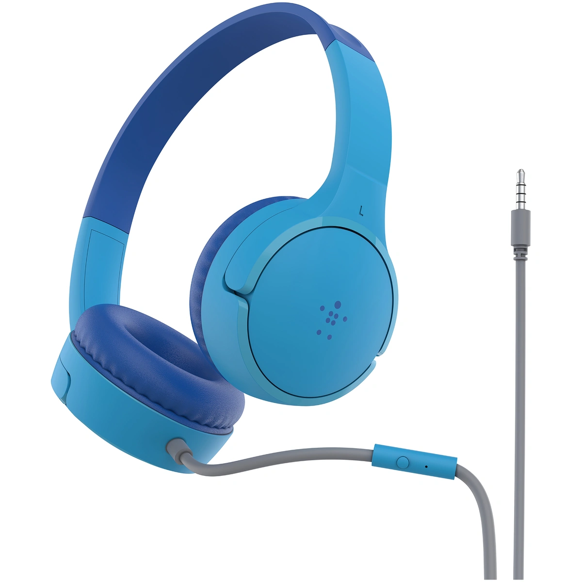 Belkin SoundForm Mini Kids Wired On-Ear Headphones - Blue