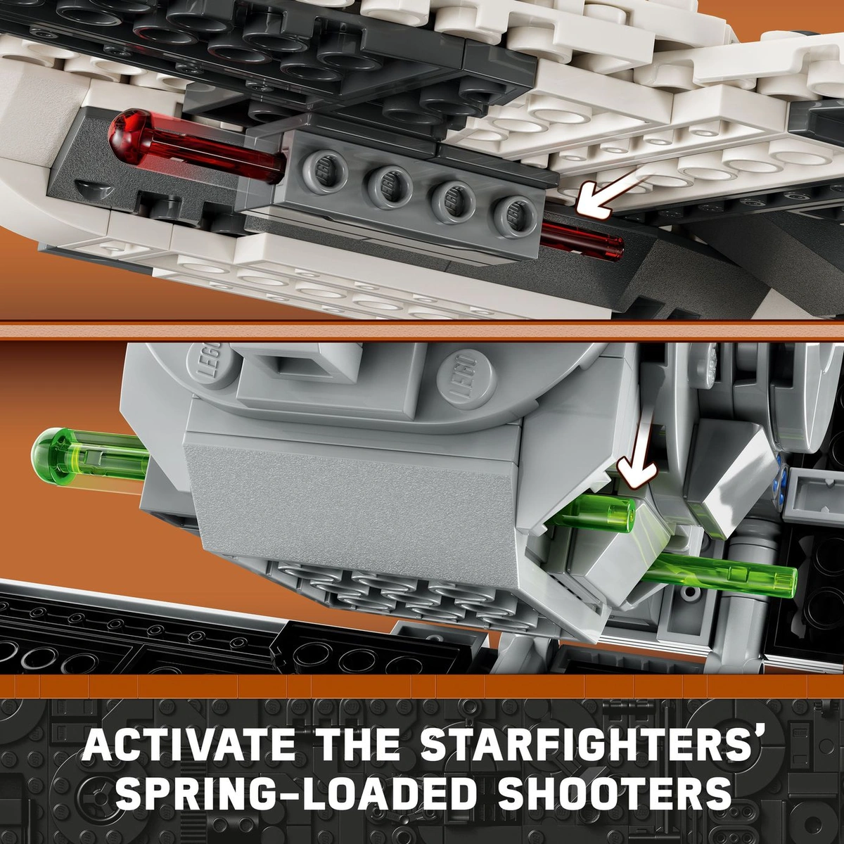 LEGO Star Wars Mandalorian Fighter vs TIE Interceptor 75348