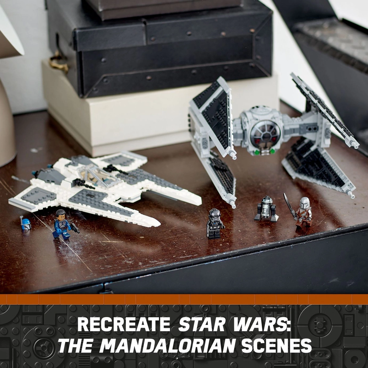 LEGO Star Wars Mandalorian Fighter vs TIE Interceptor 75348