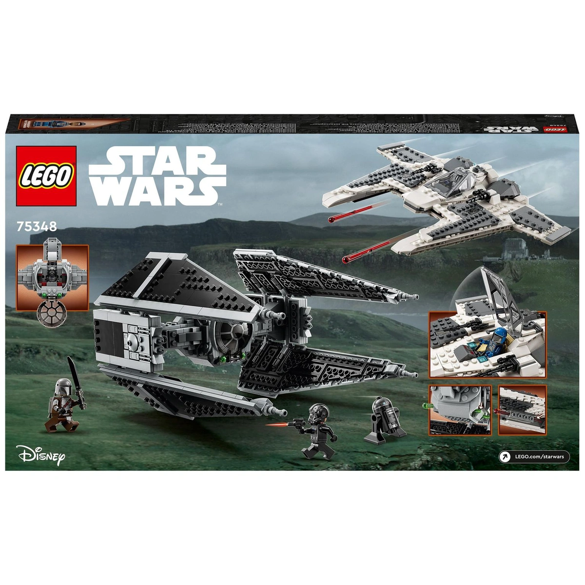 LEGO Star Wars Mandalorian Fighter vs TIE Interceptor 75348
