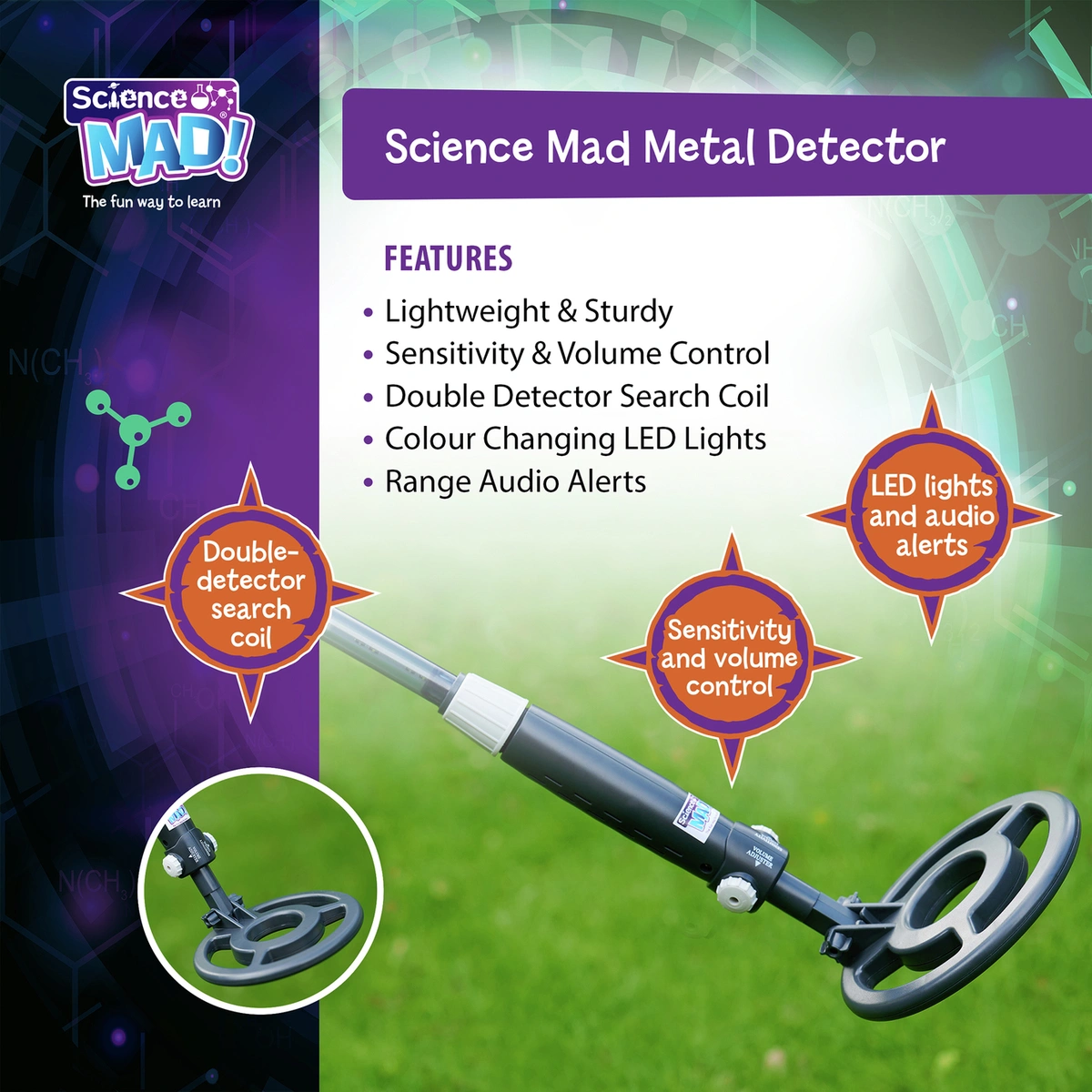 Science Mad Digital Metal Detector