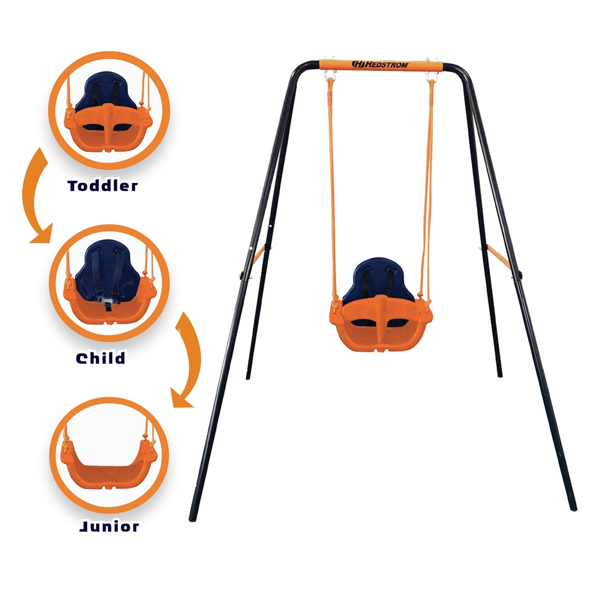 Hedstrom Deluxe 3 in 1 Toddler and Kids Garden Swing