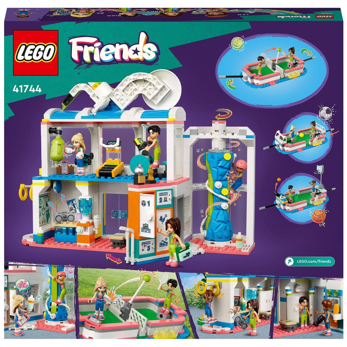 LEGO Friends Sports Centre Set with 3 Games To Play 41744