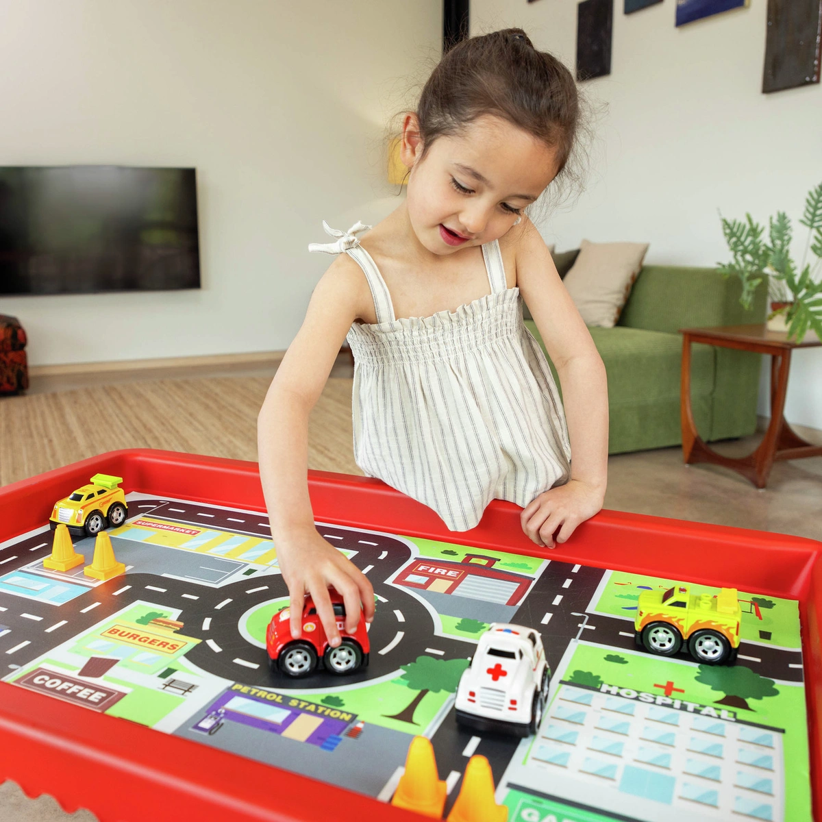 Play Tray City and Race Play Mat Set