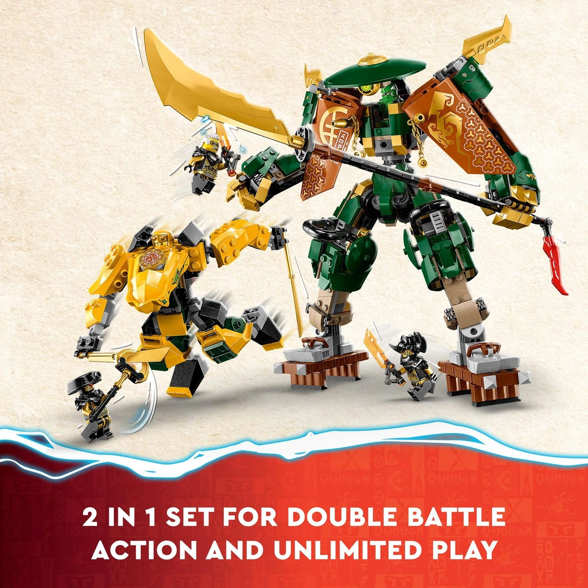 LEGO NINJAGO Lloyd and Arin's Ninja Team Mechs Set 71794