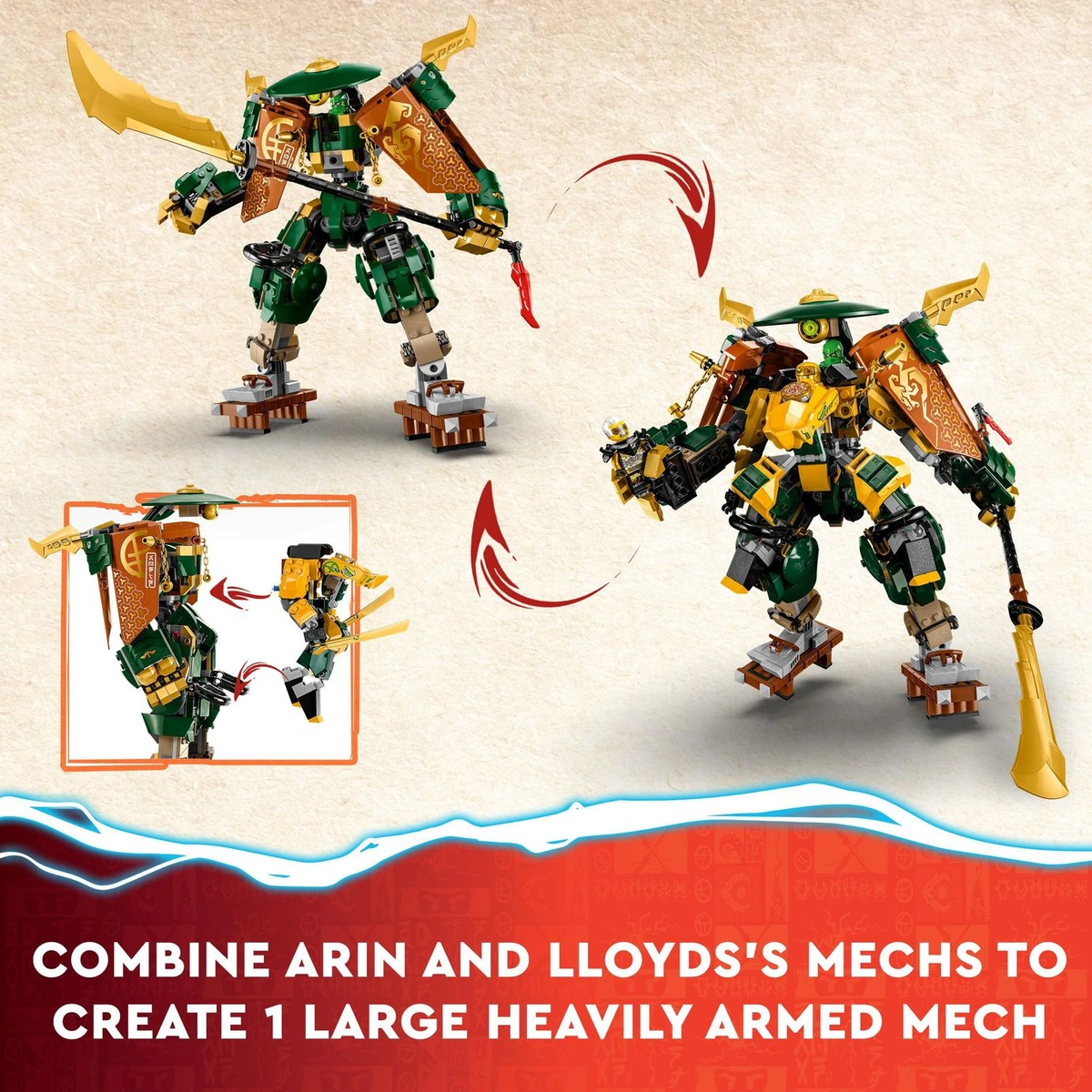 LEGO NINJAGO Lloyd and Arin's Ninja Team Mechs Set 71794