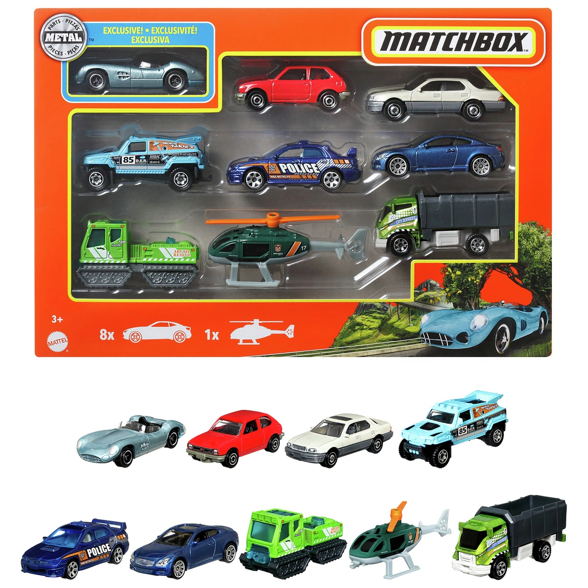 Matchbox Toy Car And Vehicle Set Assortment - Pack of 9