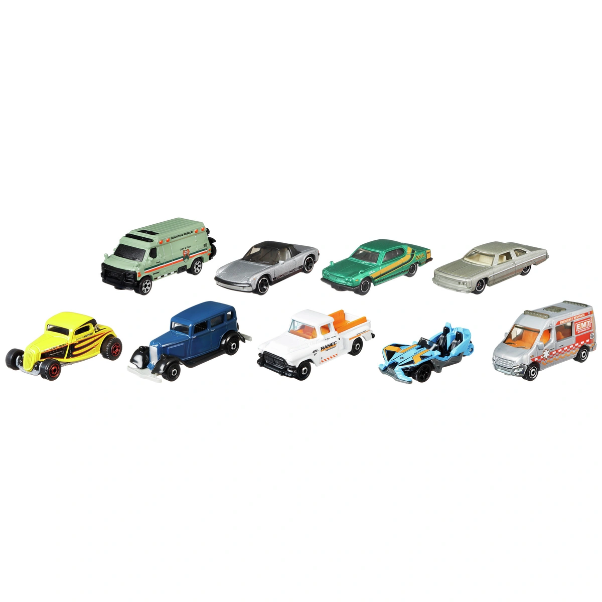 Matchbox Toy Car And Vehicle Set Assortment - Pack of 9