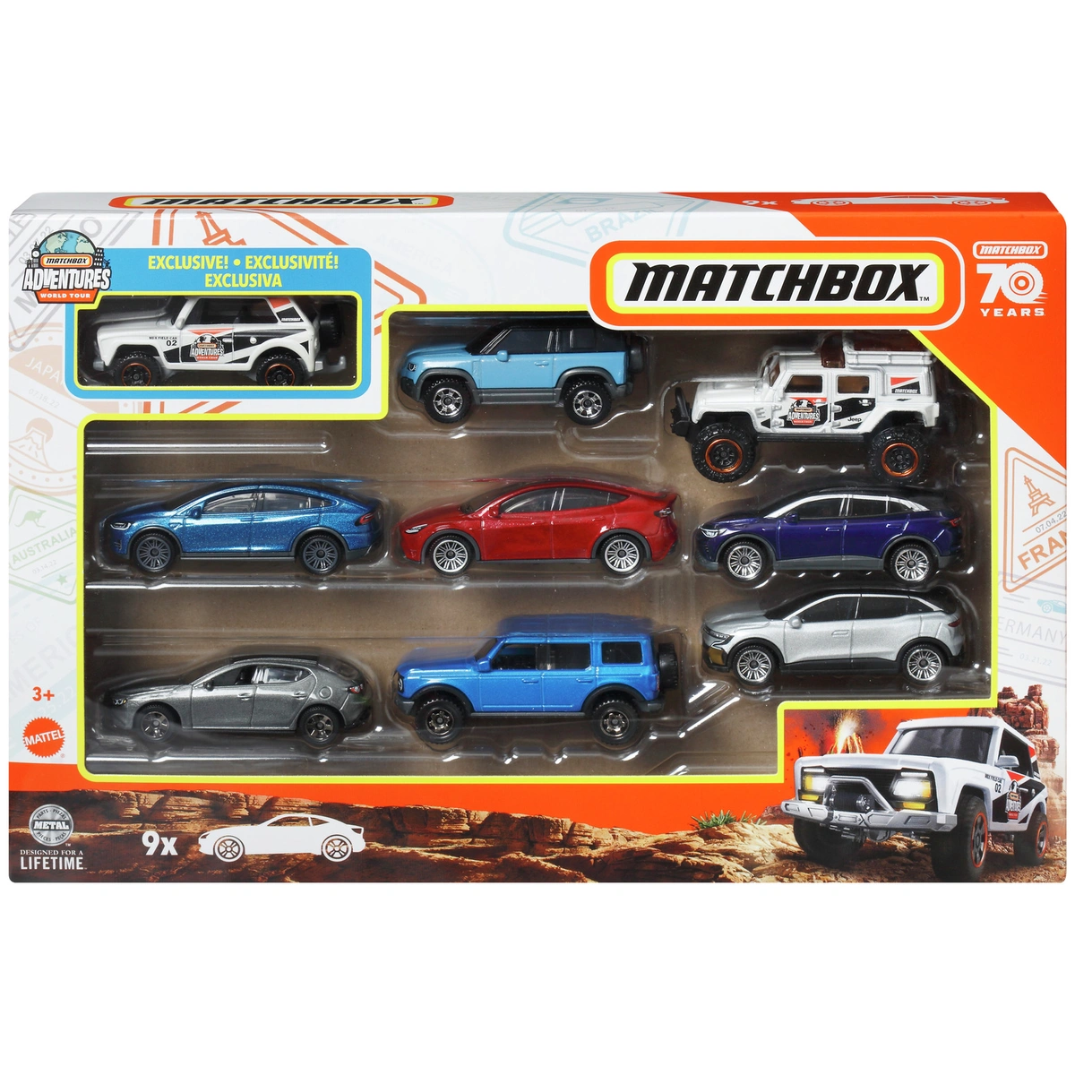 Matchbox Toy Car And Vehicle Set Assortment - Pack of 9