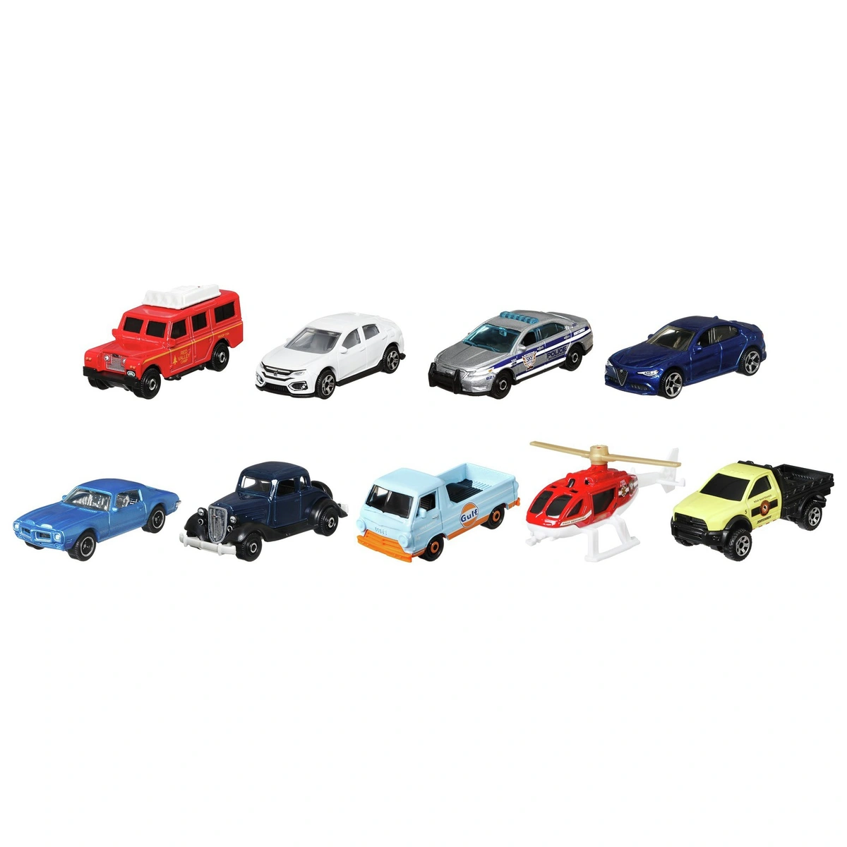 Matchbox Toy Car And Vehicle Set Assortment - Pack of 9