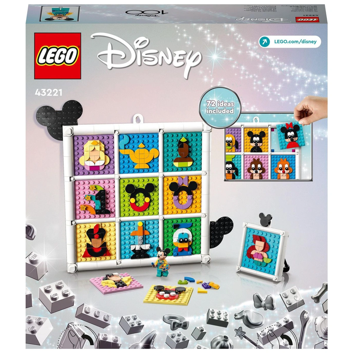 LEGO Disney 100 Years of Disney Animation Icons Crafts 43221
