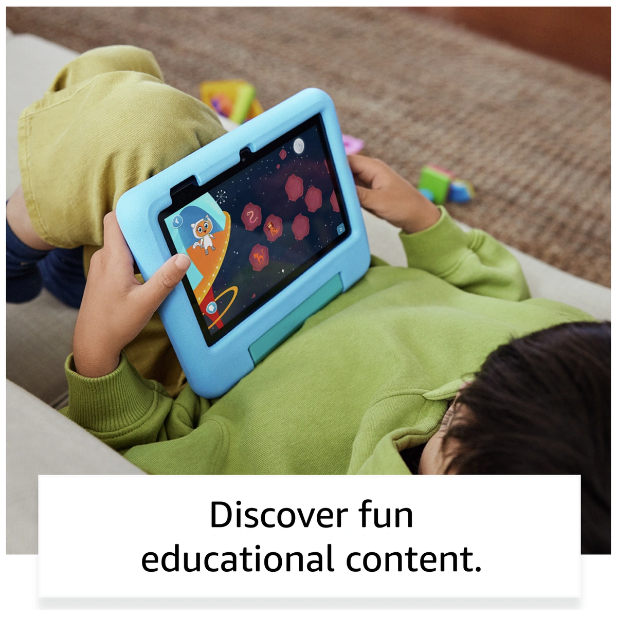 Amazon Fire 7 Kids Tablet for ages 3-7, 7in 16GB - Red
