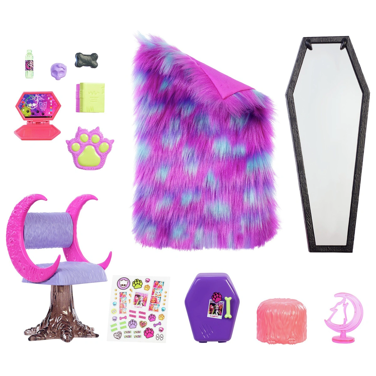 Monster High Clawdeen Wolf Bedroom Playset