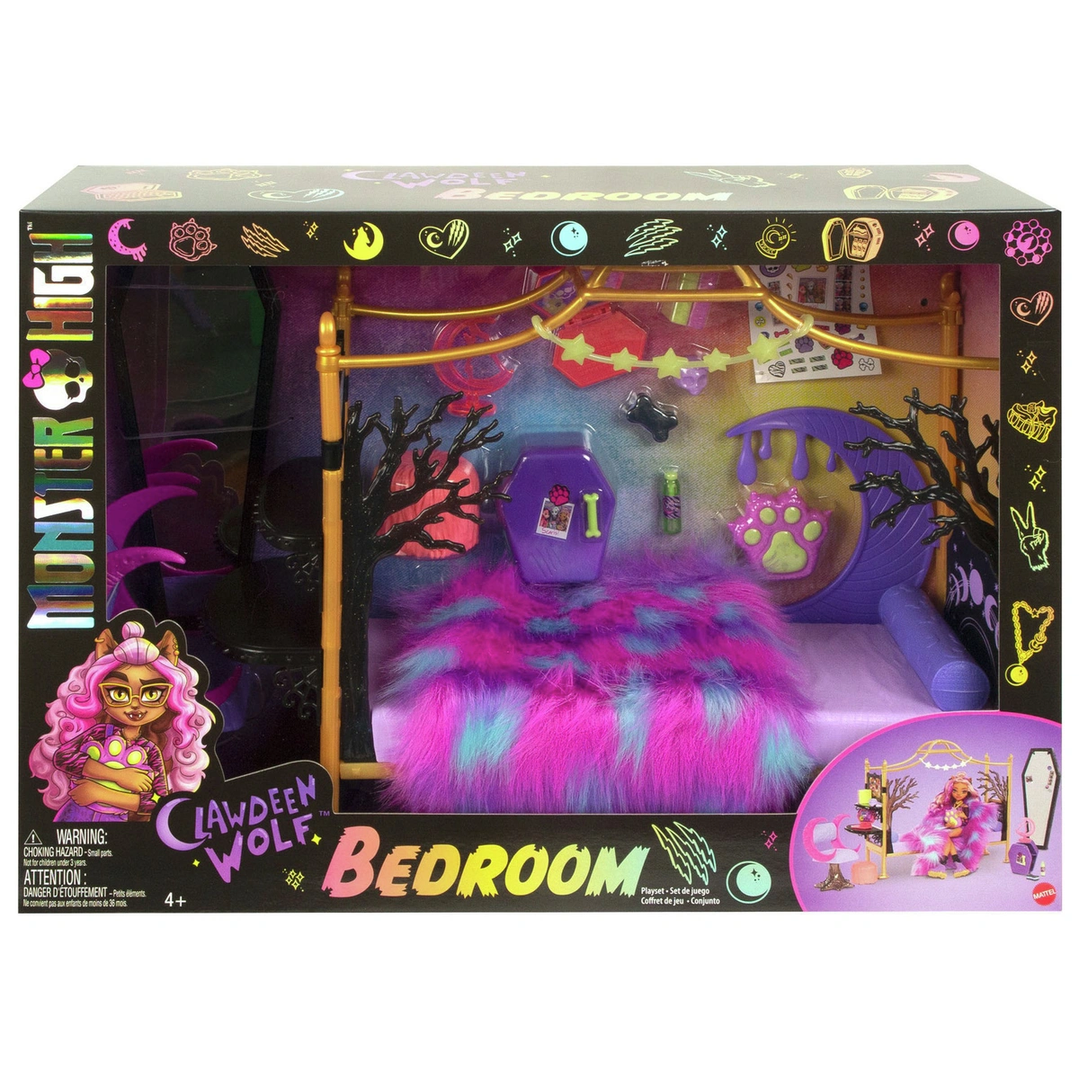 Monster High Clawdeen Wolf Bedroom Playset