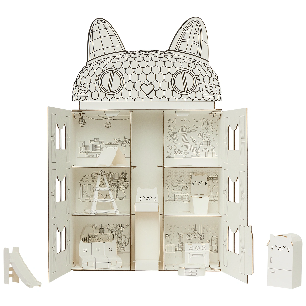 Gabby's Colour Your Own Dollshouse