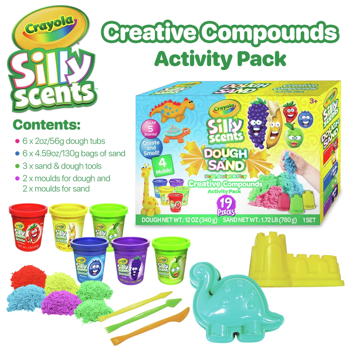 Crayola Silly Scents Sand & Dough Creative Compounds Set