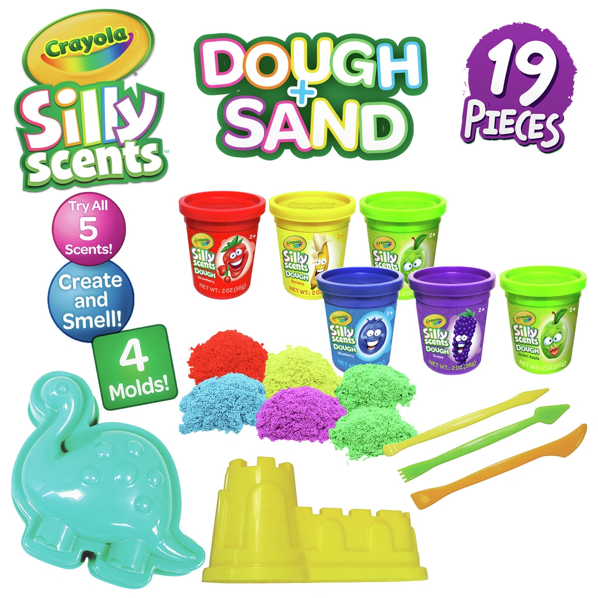 Crayola Silly Scents Sand & Dough Creative Compounds Set