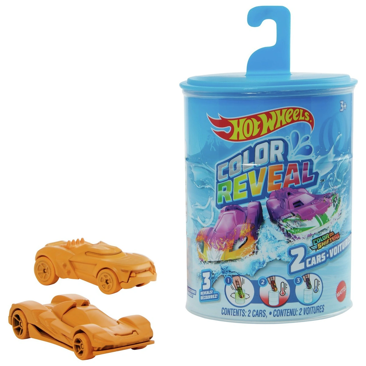 Hot Wheels Colour Reveal Toy Cars Assortment - Pack of 2