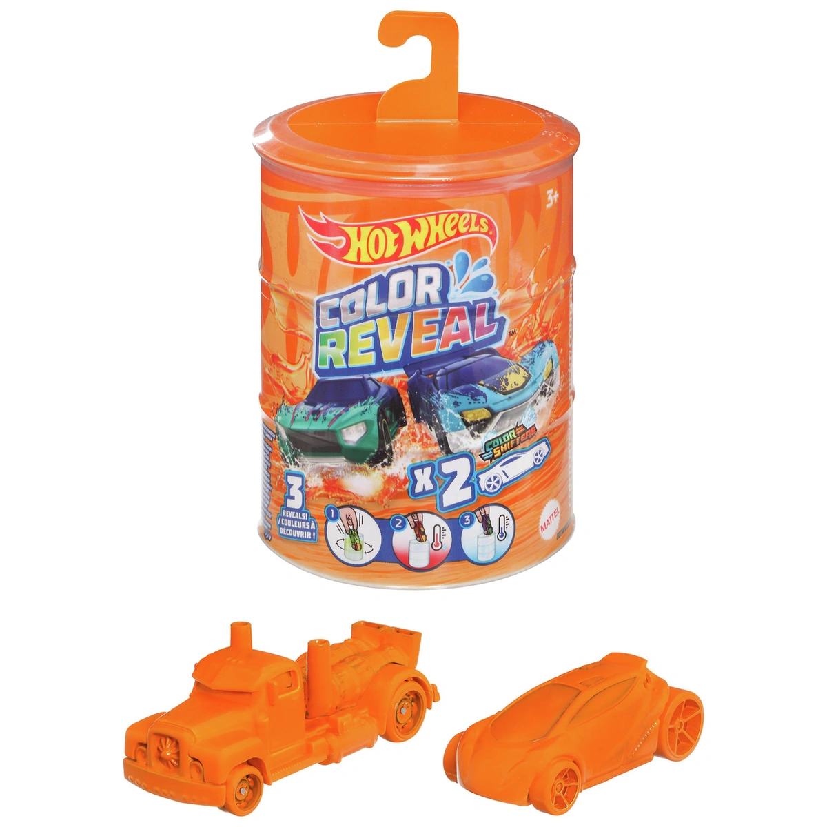 Hot Wheels Colour Reveal Toy Cars Assortment - Pack of 2