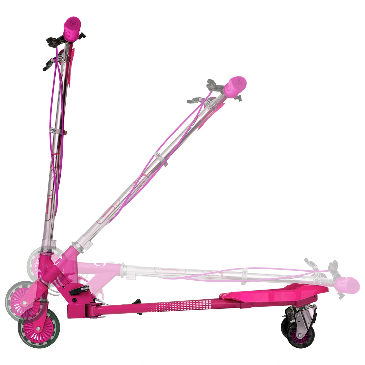 EVO Light Up V-Flex Foldable Scooter - Pink