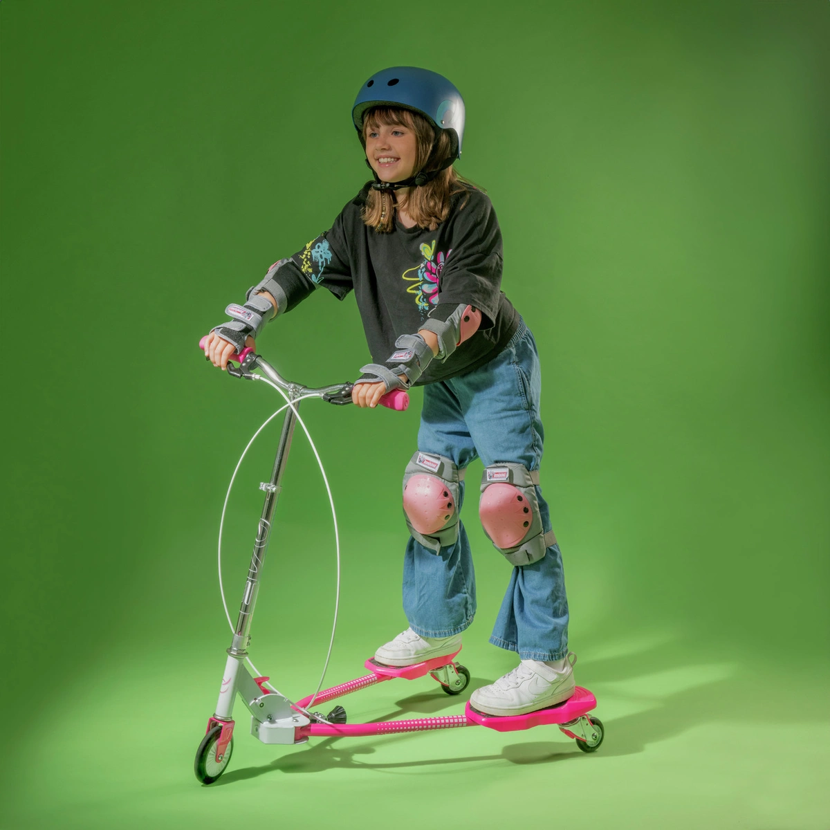 EVO Light Up V-Flex Foldable Scooter - Pink