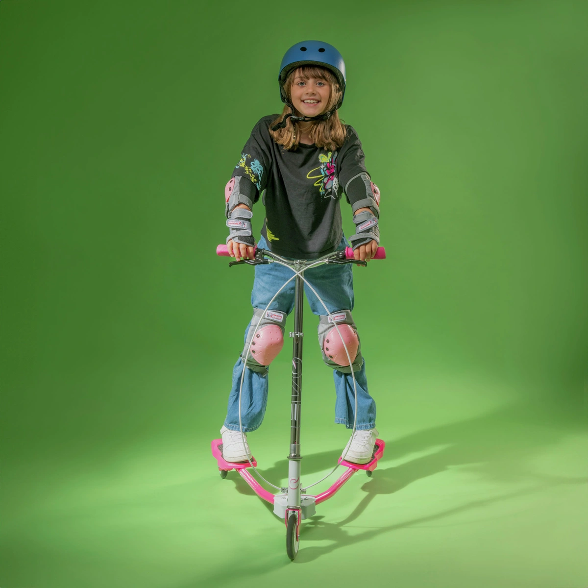 EVO Light Up V-Flex Foldable Scooter - Pink