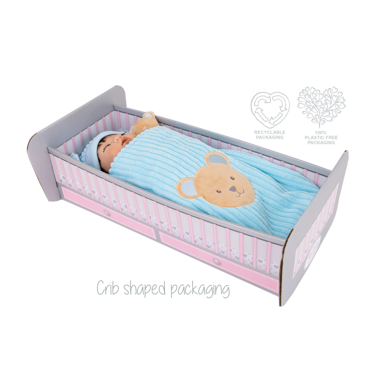 Tiny Treasures Sleepy Little Brother Baby Doll - 17inch/44cm