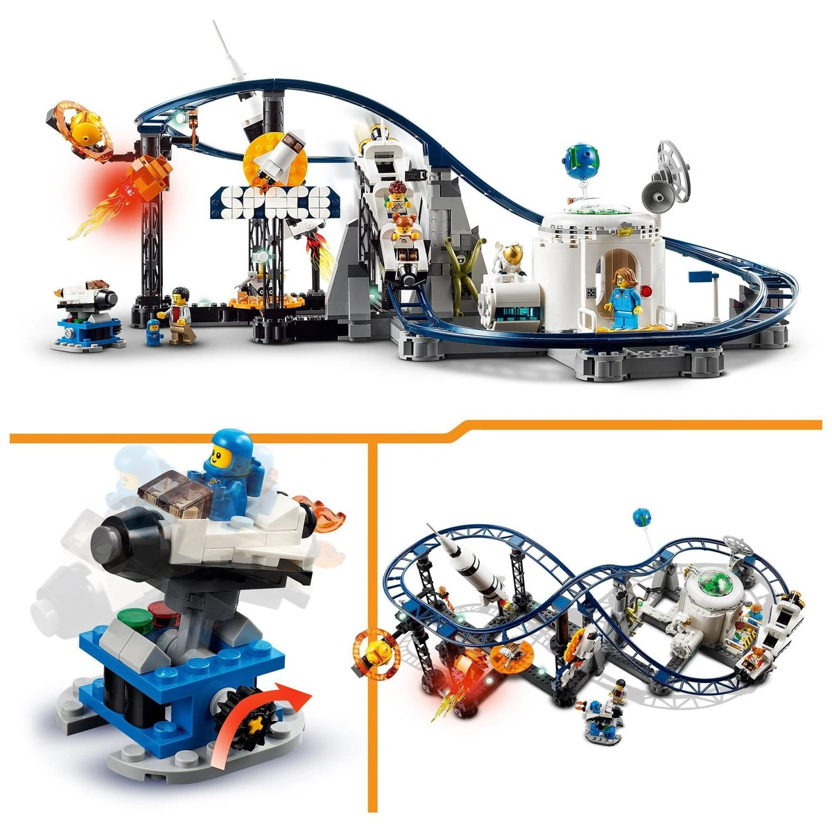 LEGO Creator 3in1 Space Roller Coaster Funfair Set 31142