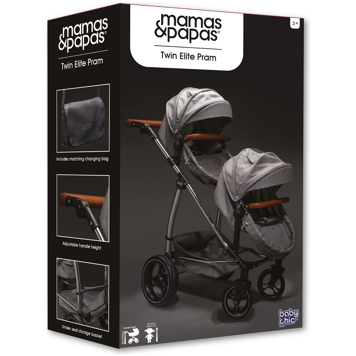 Mamas & Papas Twin Elite Dolls Pram