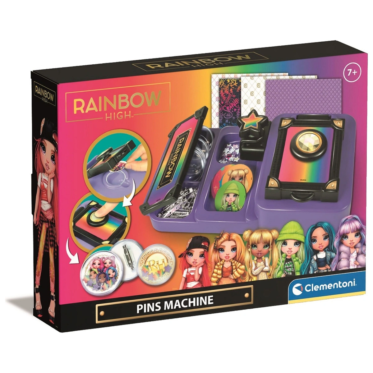 Rainbow High Pin Machine