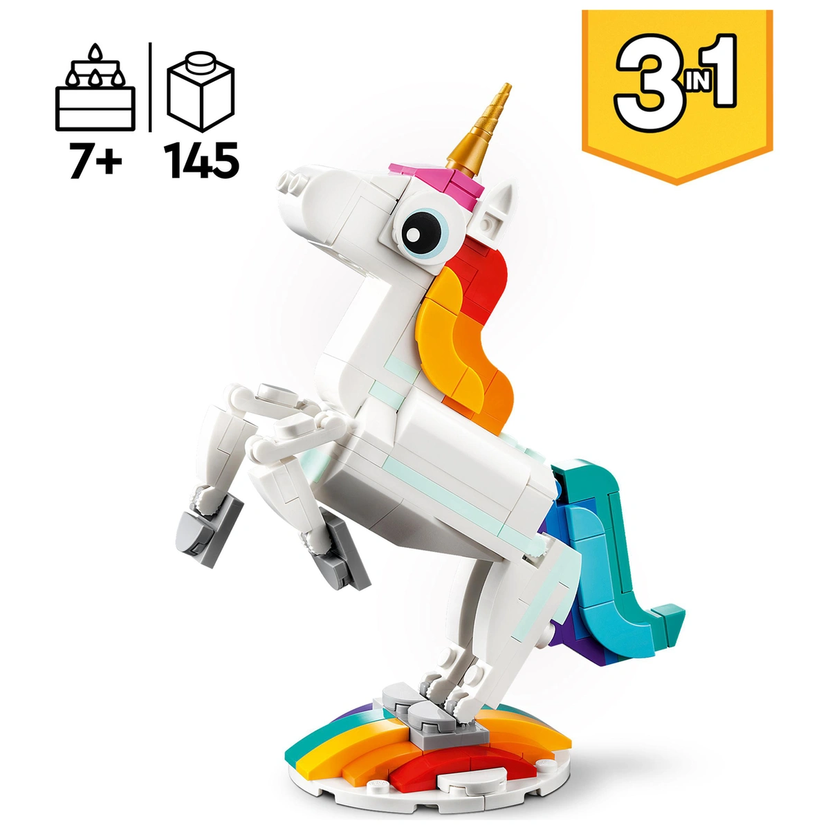 LEGO Creator 3 in 1 Magical Unicorn Toy Animal Playset 31140