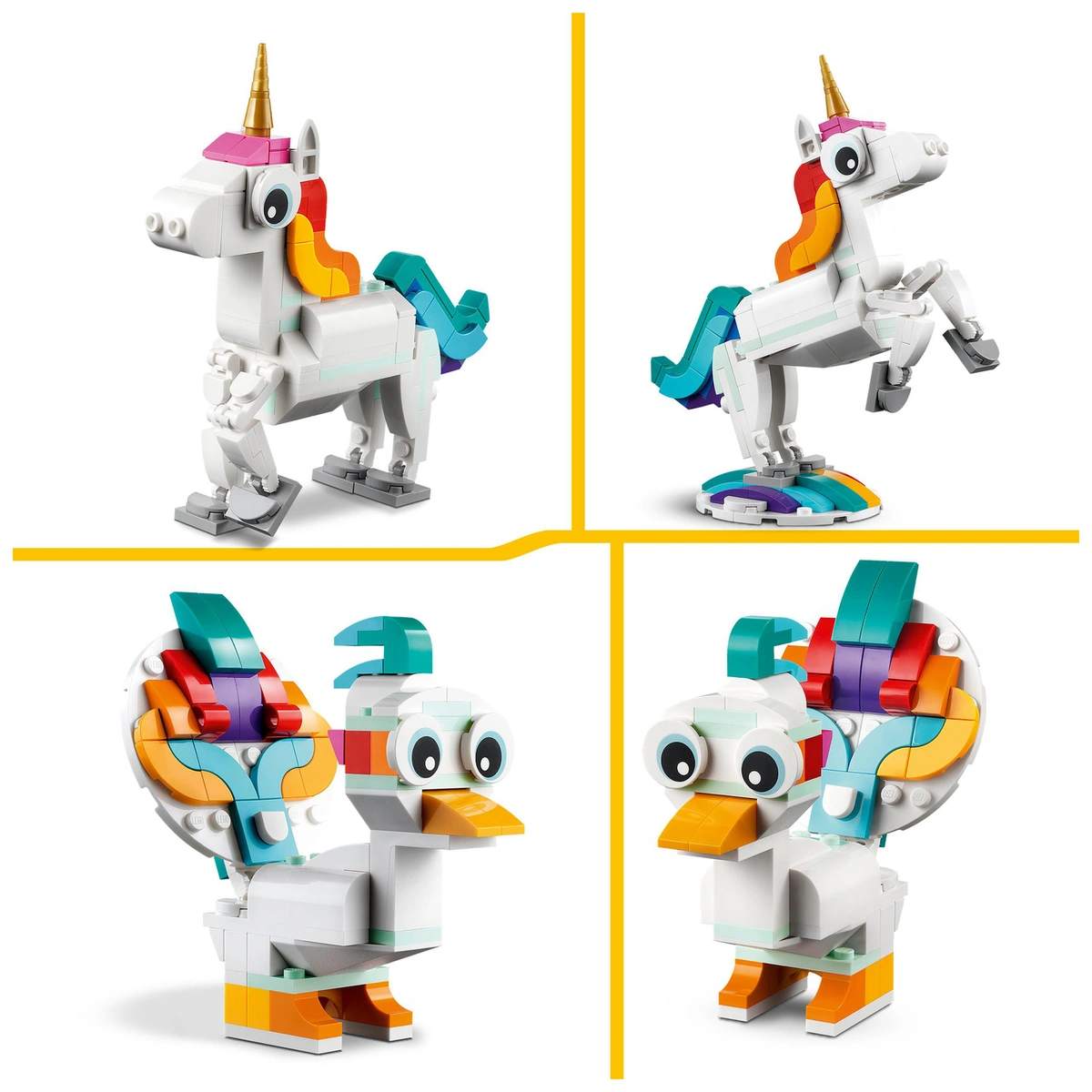 LEGO Creator 3 in 1 Magical Unicorn Toy Animal Playset 31140