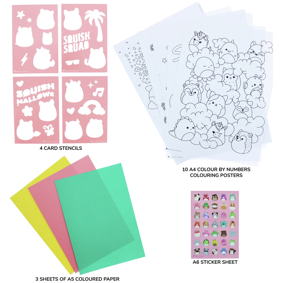 Squishmallows Large Art Colouring Set