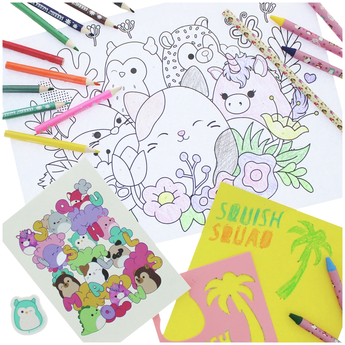 Squishmallows Large Art Colouring Set