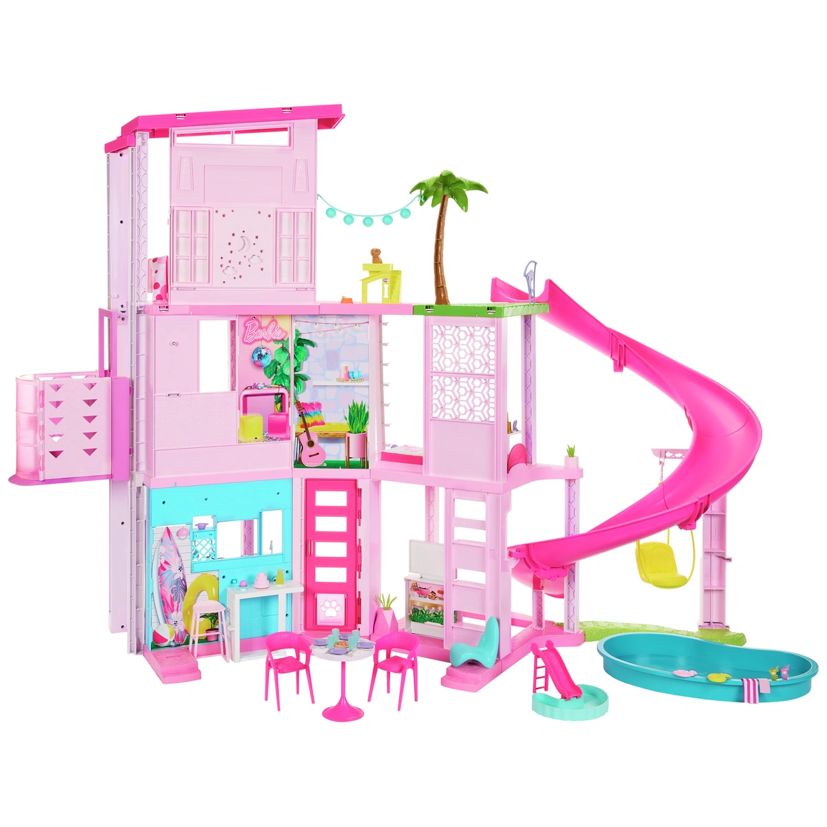 Barbie DreamHouse Dolls House, Playset, and Accessories