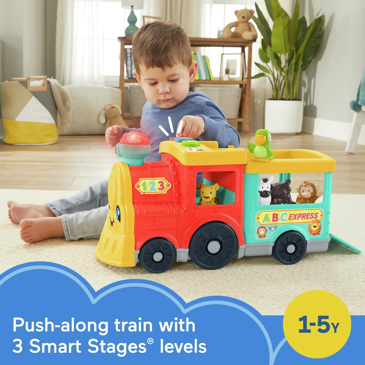 Fisher-Price Little People Big ABC Animal Train Toy