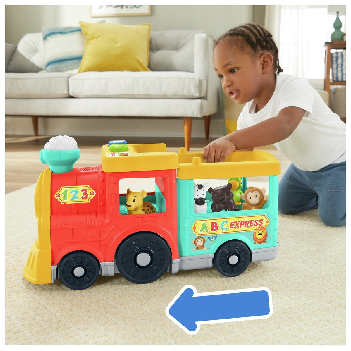 Fisher-Price Little People Big ABC Animal Train Toy