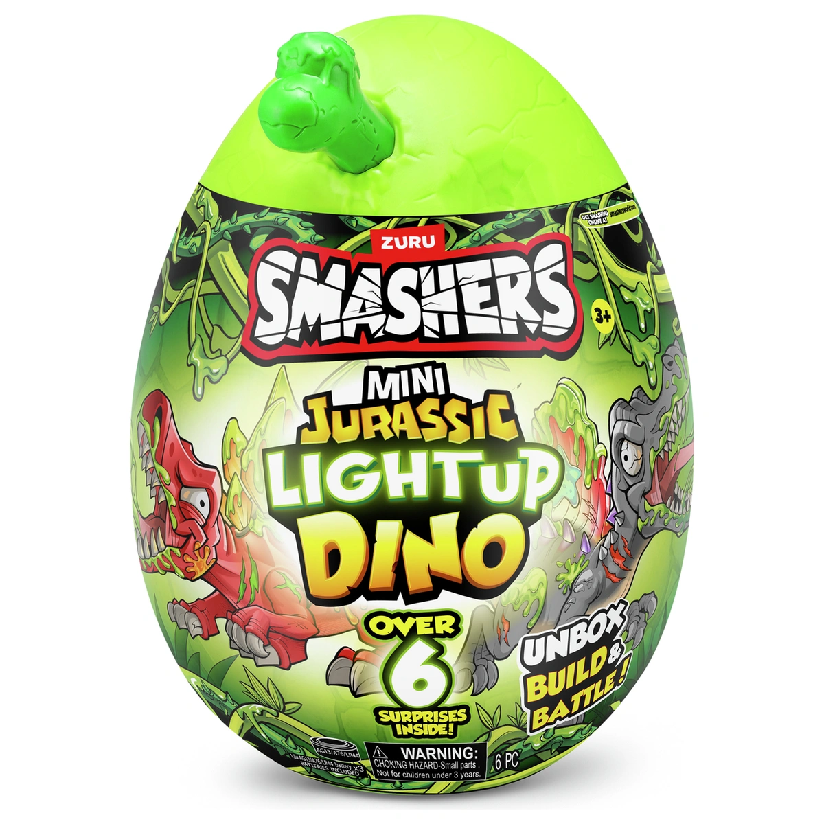 Zuru Smashers Jurassic Mini Light-up Dino Playset