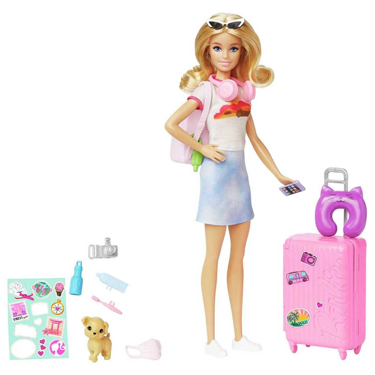 Barbie Travel Doll and Accessories - 30cm
