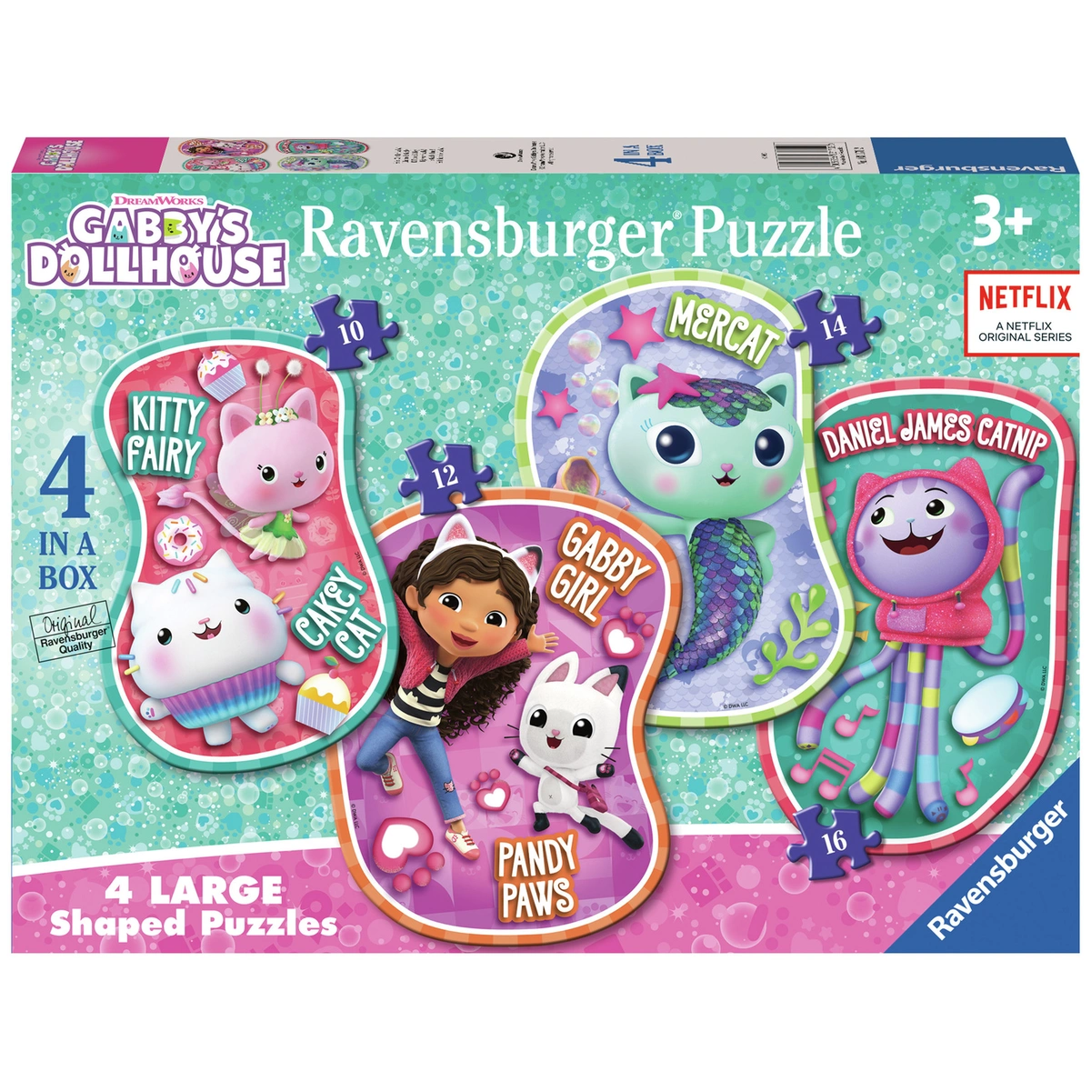 Gabby's Dolls House 4 Large Shaped Puzzle