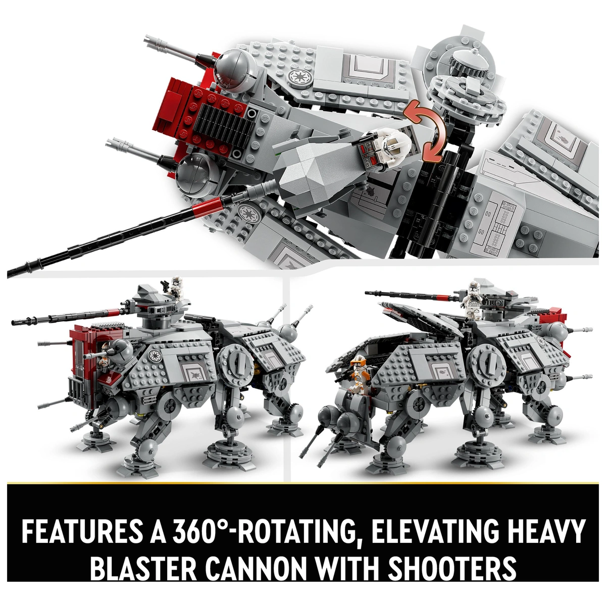 LEGO Star Wars AT-TE Walker Set with Droid Figures 75337