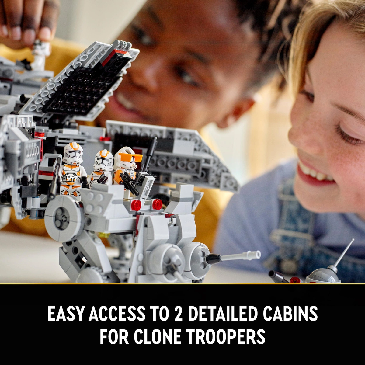 LEGO Star Wars AT-TE Walker Set with Droid Figures 75337