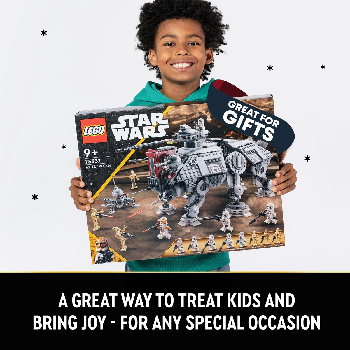 LEGO Star Wars AT-TE Walker Set with Droid Figures 75337