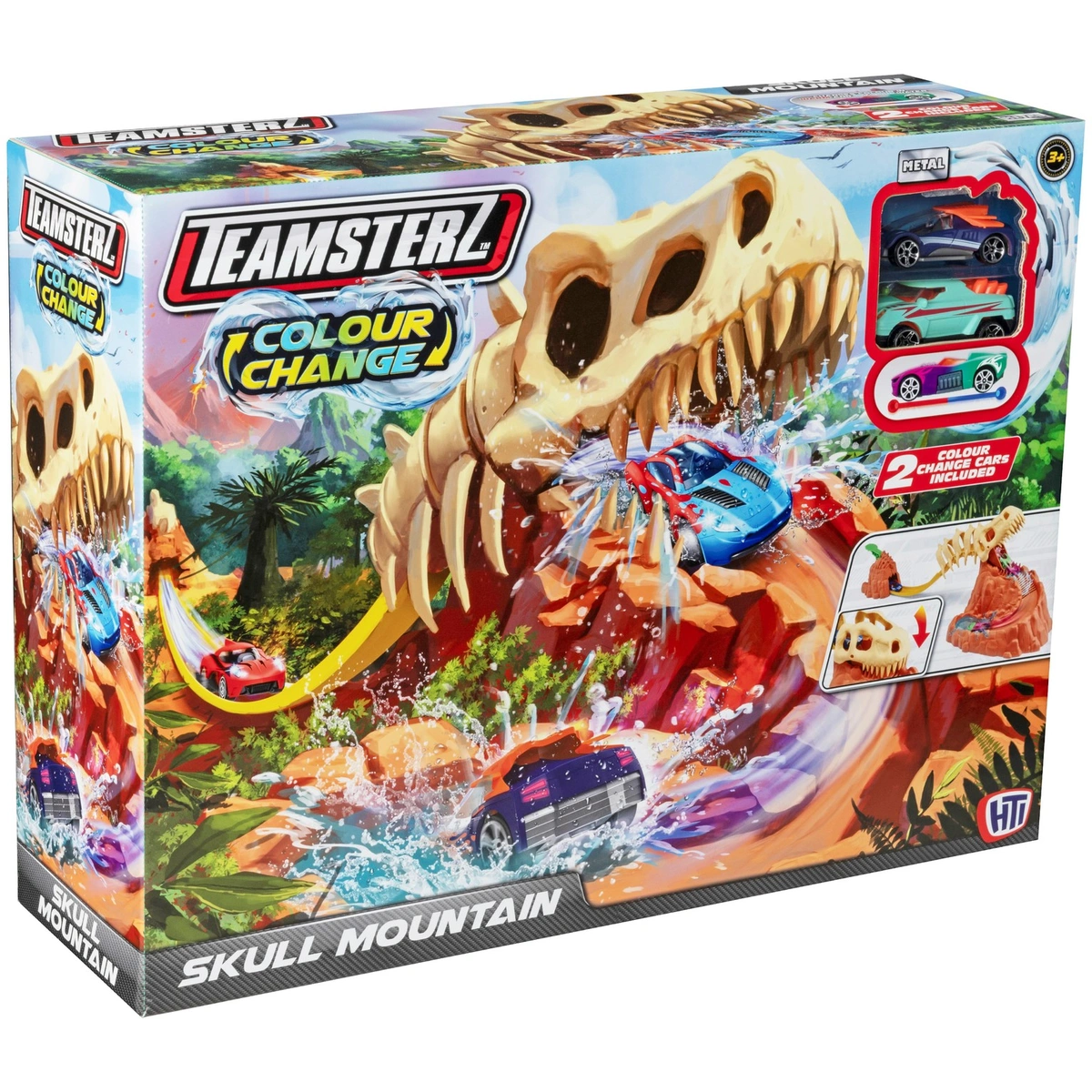 Teamsterz Toy Cars Skull Mountain Playset
