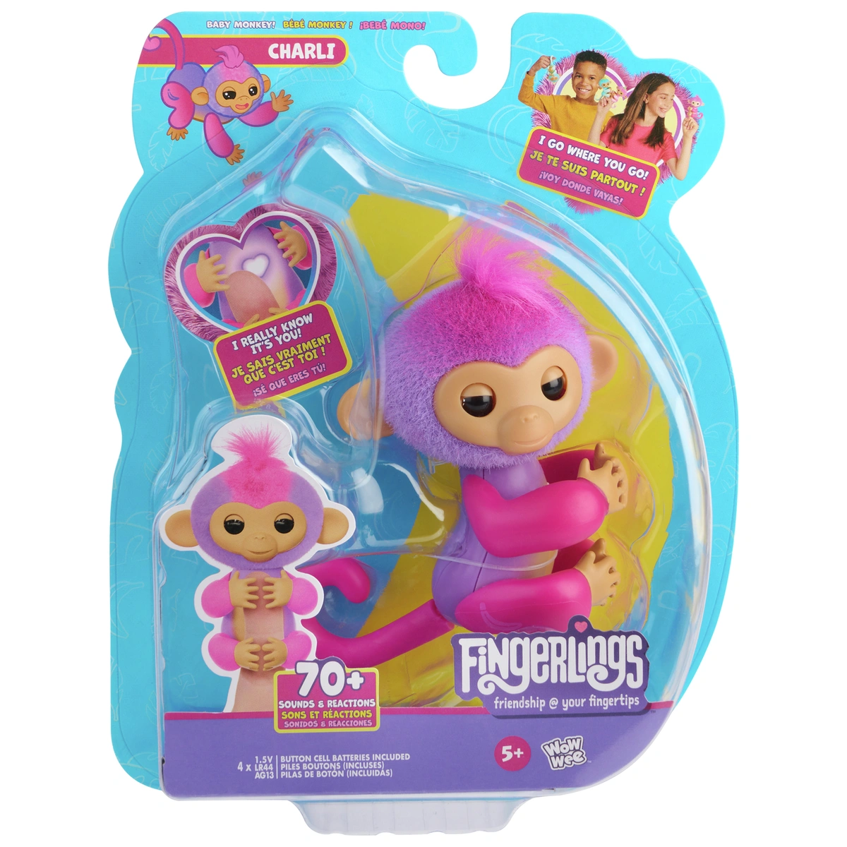 Fingerlings Monkey Purple - Charli