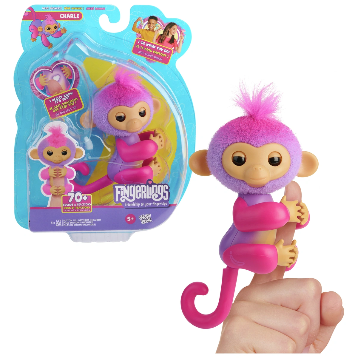 Fingerlings Monkey Purple - Charli