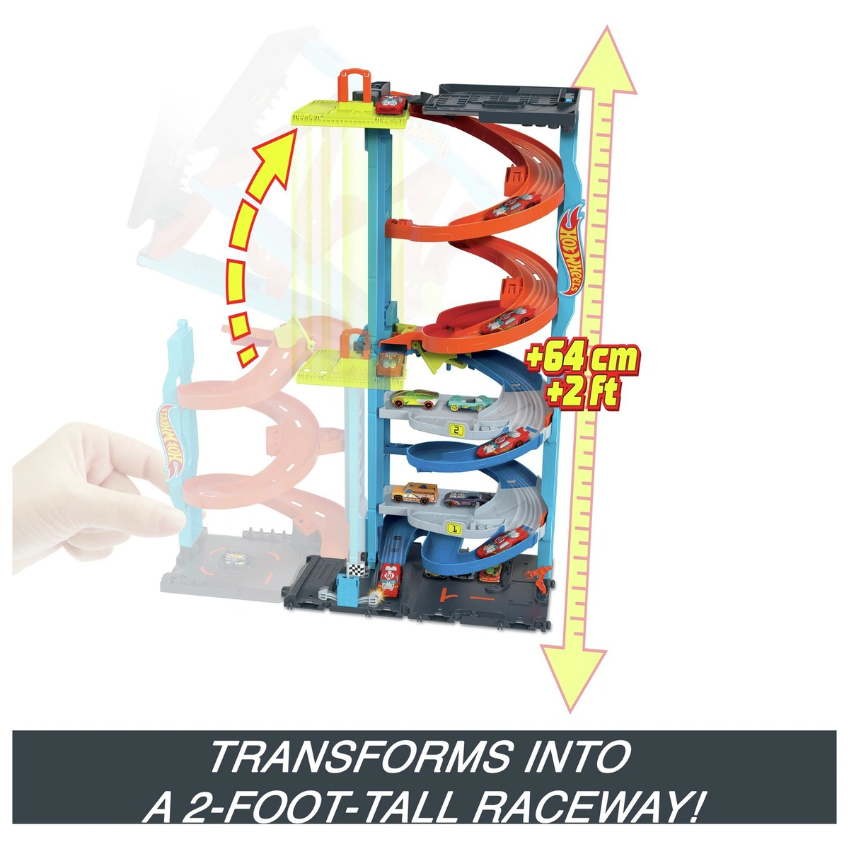 Hot Wheels City Transforming Race Tower Playset